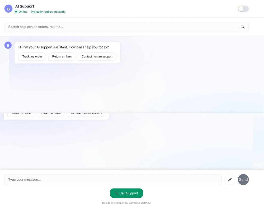 AI Customer Support
